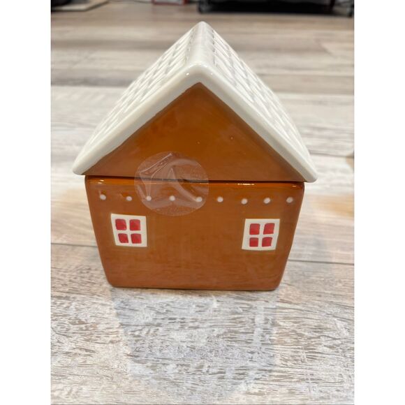 Target Bullseye Gingerbread House Cookie Jar and Peppermint Light Up Christmas T - Picture 4 of 8